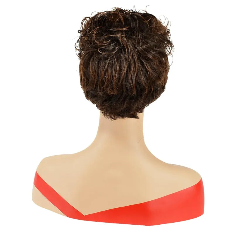 Top Quality Natural African American Hairstyle Short Curly Wig