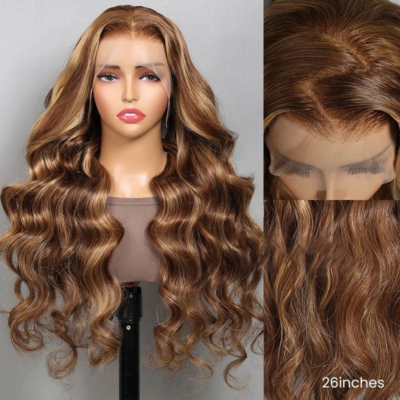 Charming Honey Blonde Body Wave Wig