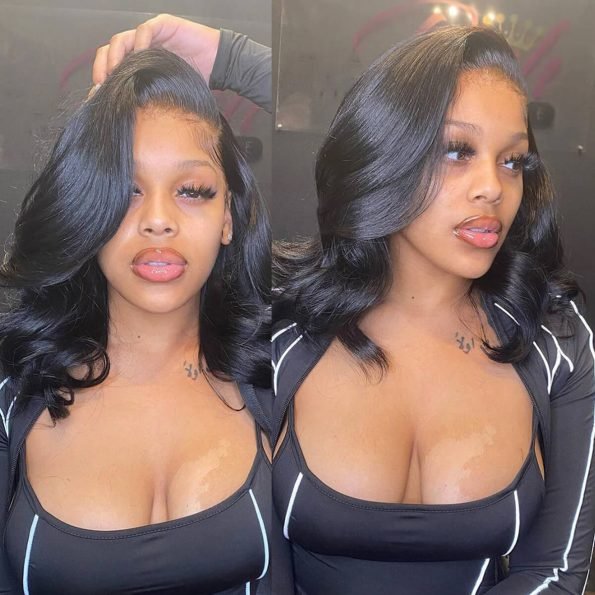 Charming Short Loose Body Wave Human Hair Wig