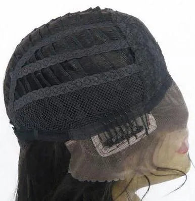 Top Quality Zoe Saldana Long Big Wavy Black Glueless Lace Front Wig 100% Indian Human Hair 18 Inches