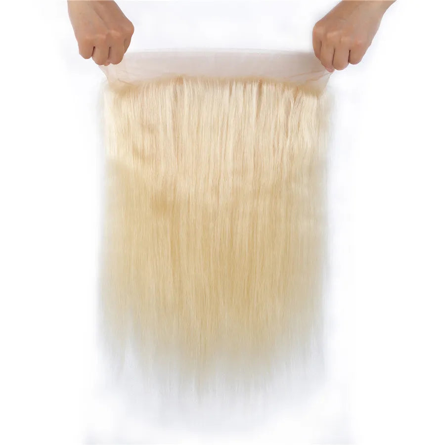 Wigsbuys 360 Lace Frontal Remy Human Hair 613 Color