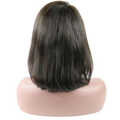 Taraji Henson Short Straight Bob Hair Style Human Hair Capless Wigs 10 Inches
