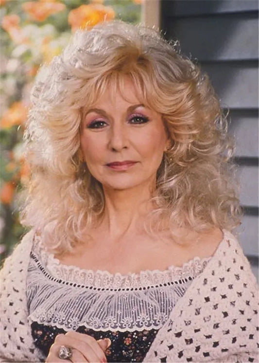 Dolly Parton Out Layer Cut Synthetic Hair Women Wig