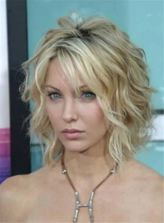 Loose Wave Synthetic Hair Capless Women Wigs 10 Inches