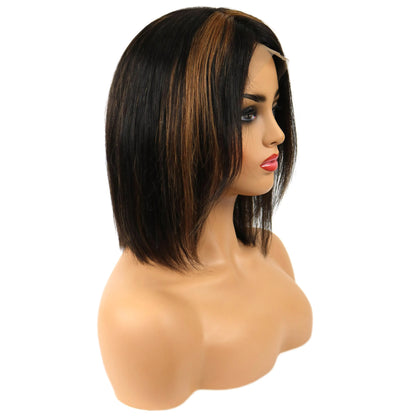 Gabrielle Union Medium Straight Lace Front Human Hair Wig 14 Inches