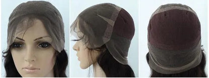 Long Loose Wavy Layered Cut Human Hair Full Lace Wigs