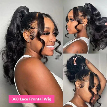 Cute Body Wave Human Hair Wigs for Girls
