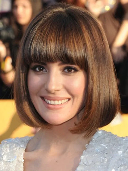 Medium Straight 10 Inches Capless Bob Hairstyle Synthetic Wigs
