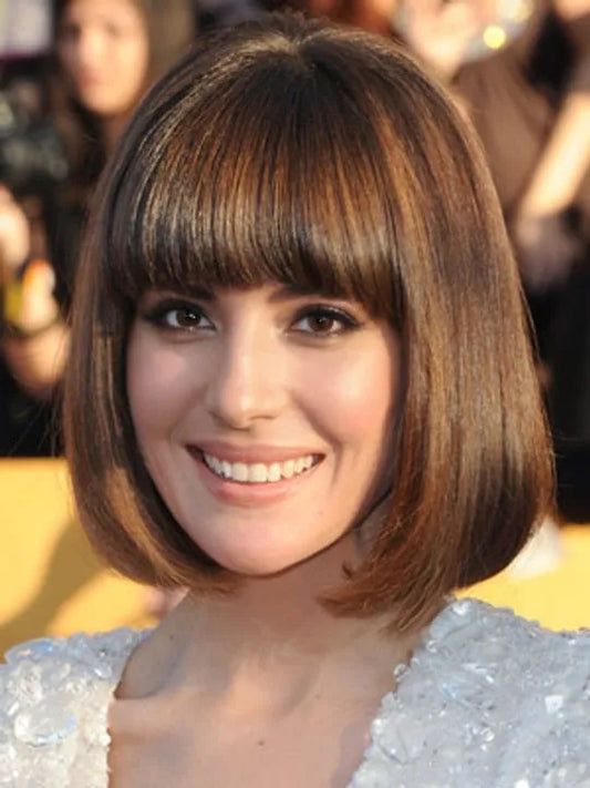 Medium Straight 10 Inches Capless Bob Hairstyle Synthetic Wigs